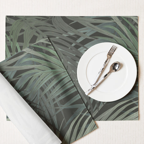 set of 4 placemats with tropical motif