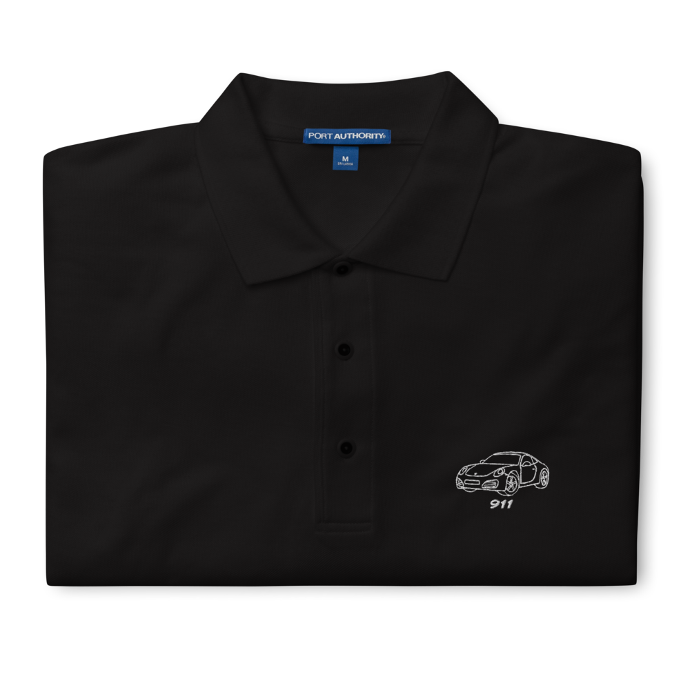 Porsche Outline Embroidered Polo – For the Porsche Lover