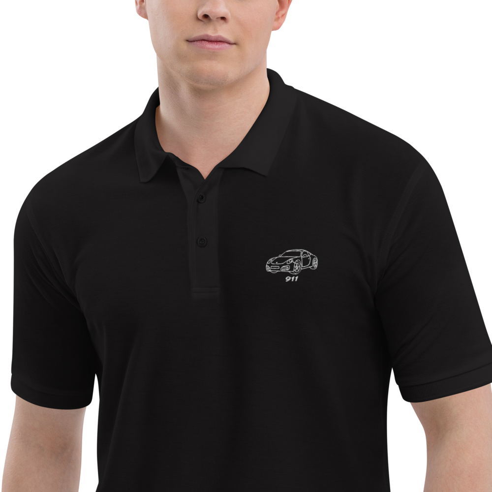 Porsche Outline Embroidered Polo – For the Porsche Lover