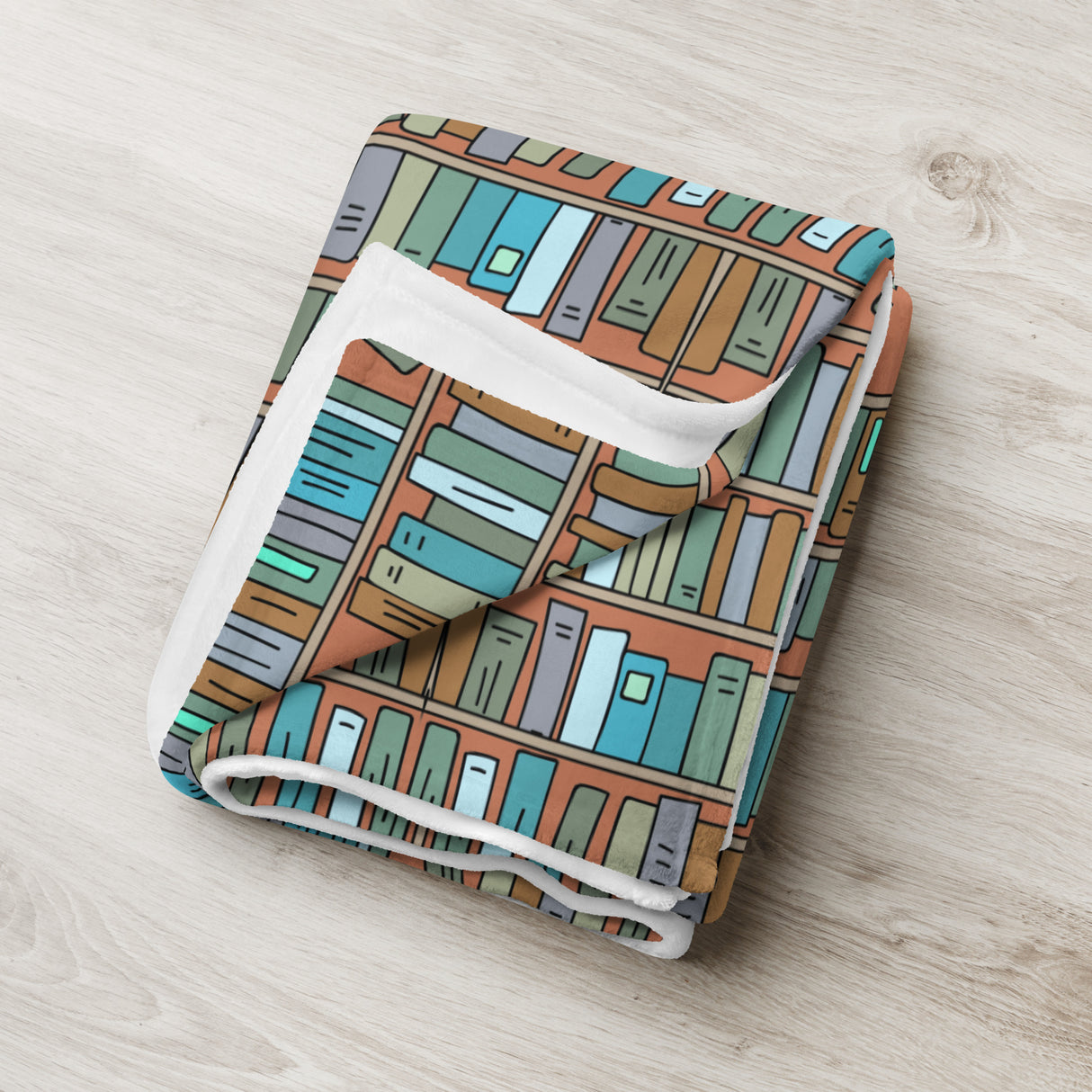 Book Lover’s Throw Blanket – Cozy Home Library Edition