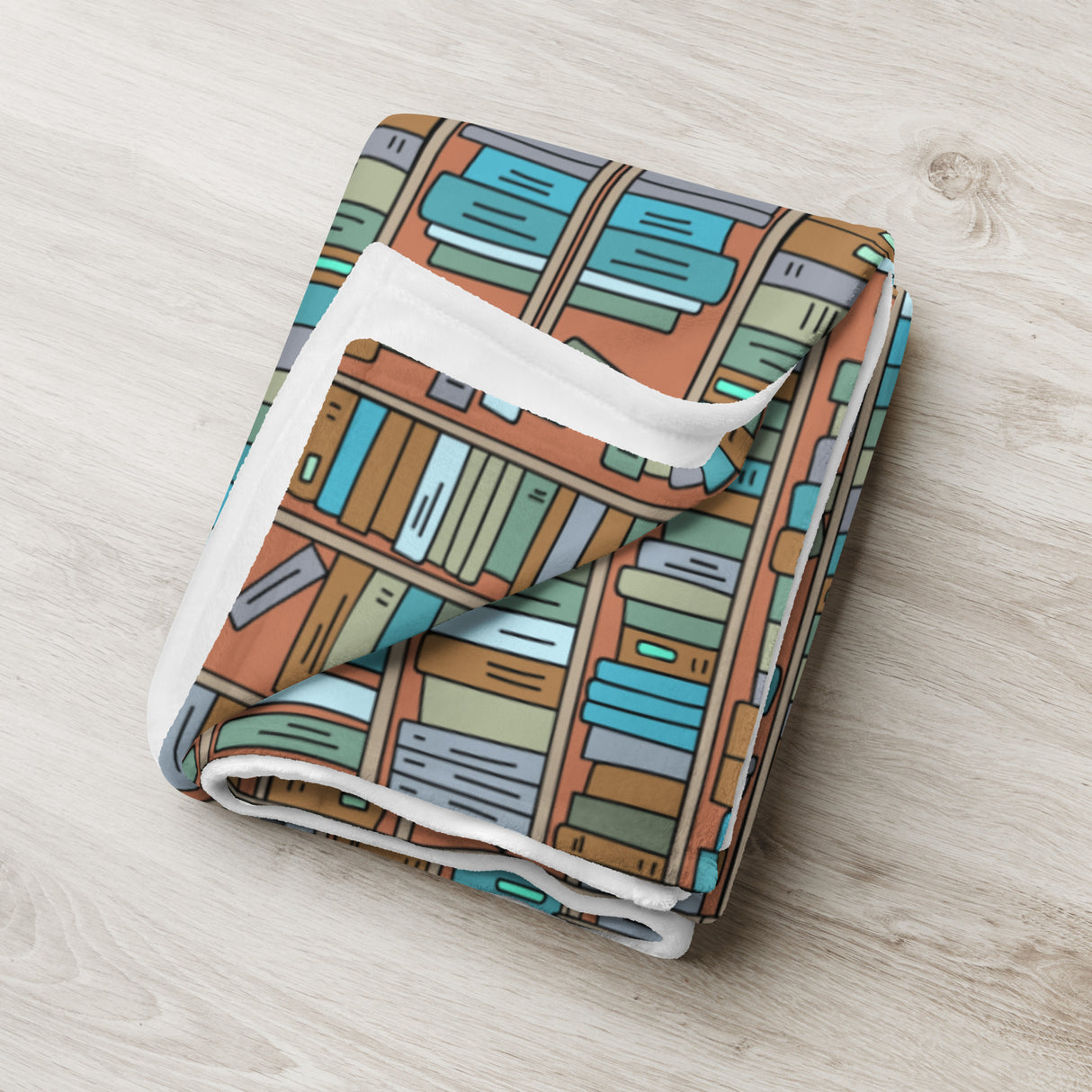 Book Lover’s Throw Blanket – Cozy Home Library Edition
