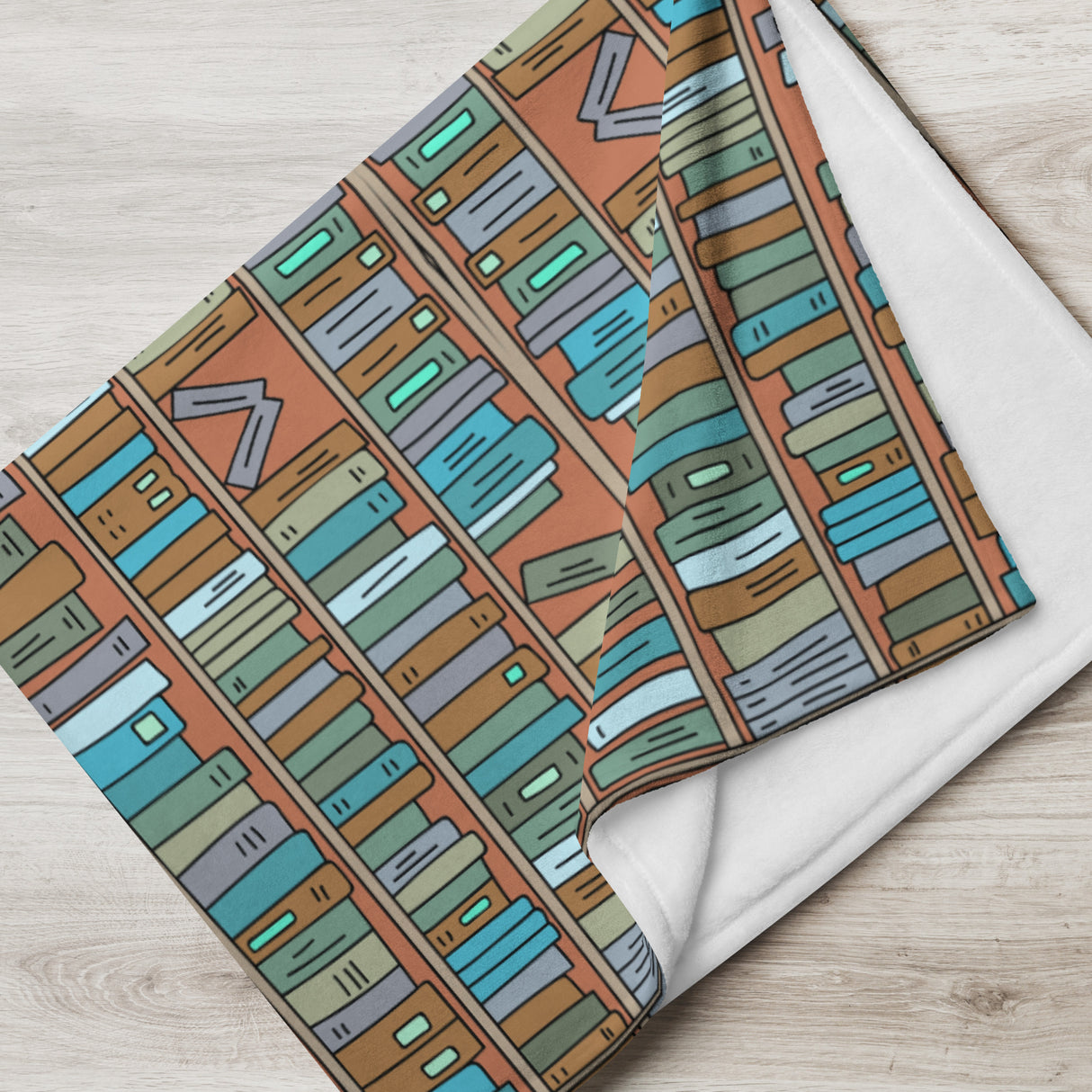 Book Lover’s Throw Blanket – Cozy Home Library Edition