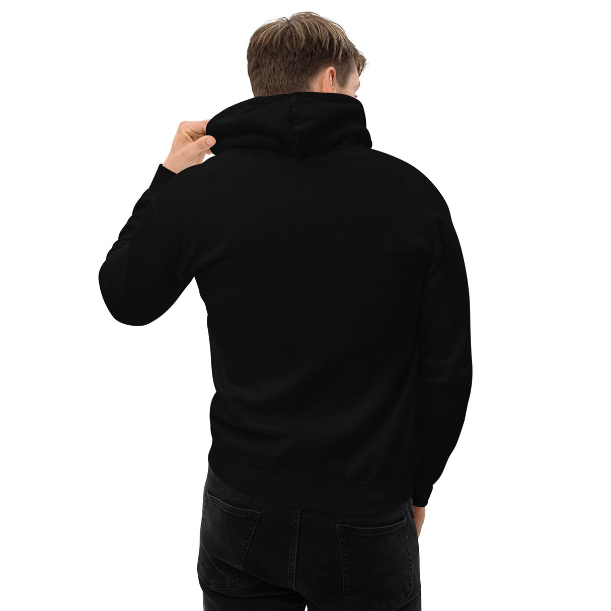 Hooked on Fishing with Dad Unisex Heavy Blend Black Hoodie - For Fishing Lovers