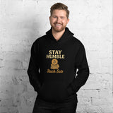 Stay Humble Stack Sats Unisex Heavy Blend Black Hoodie – For Bitcoin Lovers