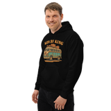 Kombi King Unisex Heavy Blend Black Hoodie - For the Vintage Van Lover