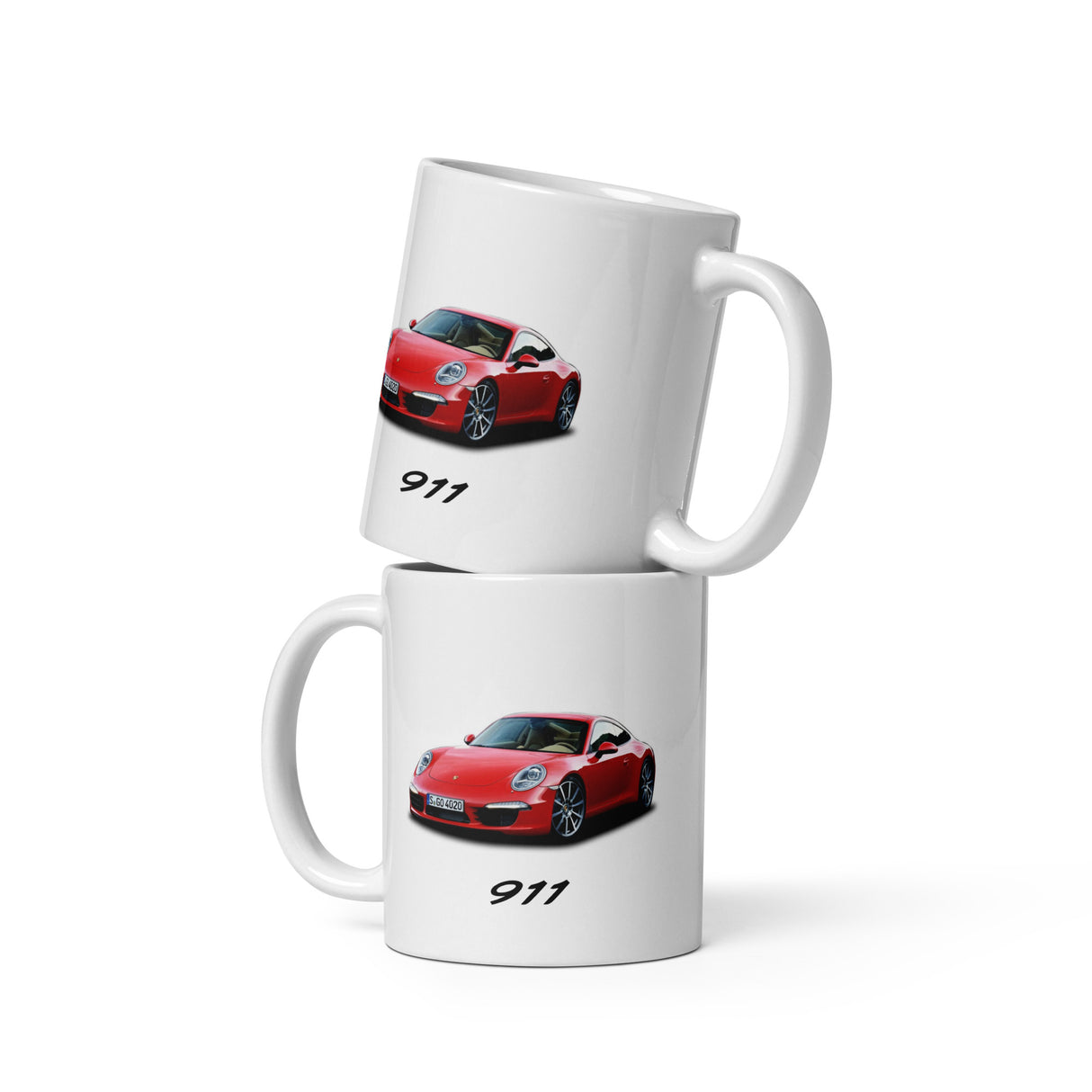 911 Edition White Glossy Mug – For the Porsche Lover