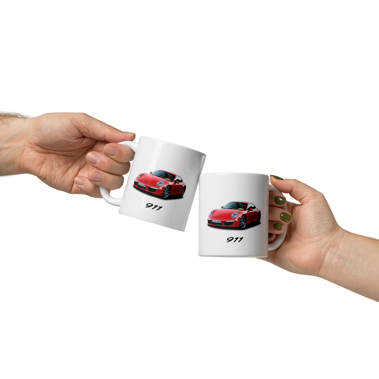 911 Edition White Glossy Mug – For the Porsche Lover