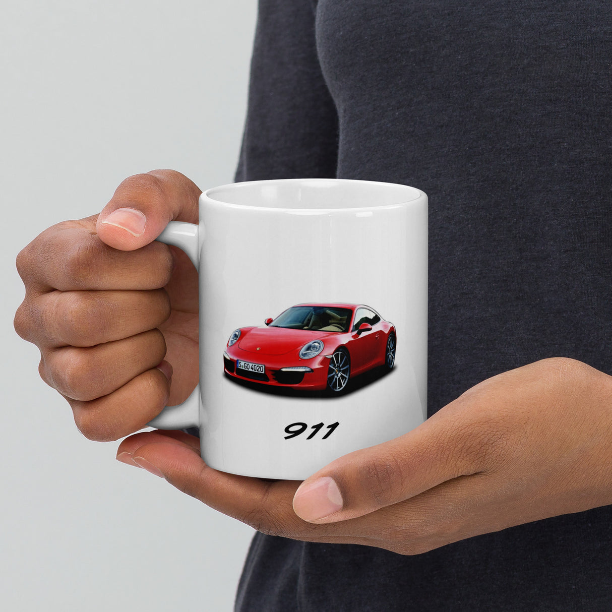 911 Edition White Glossy Mug – For the Porsche Lover