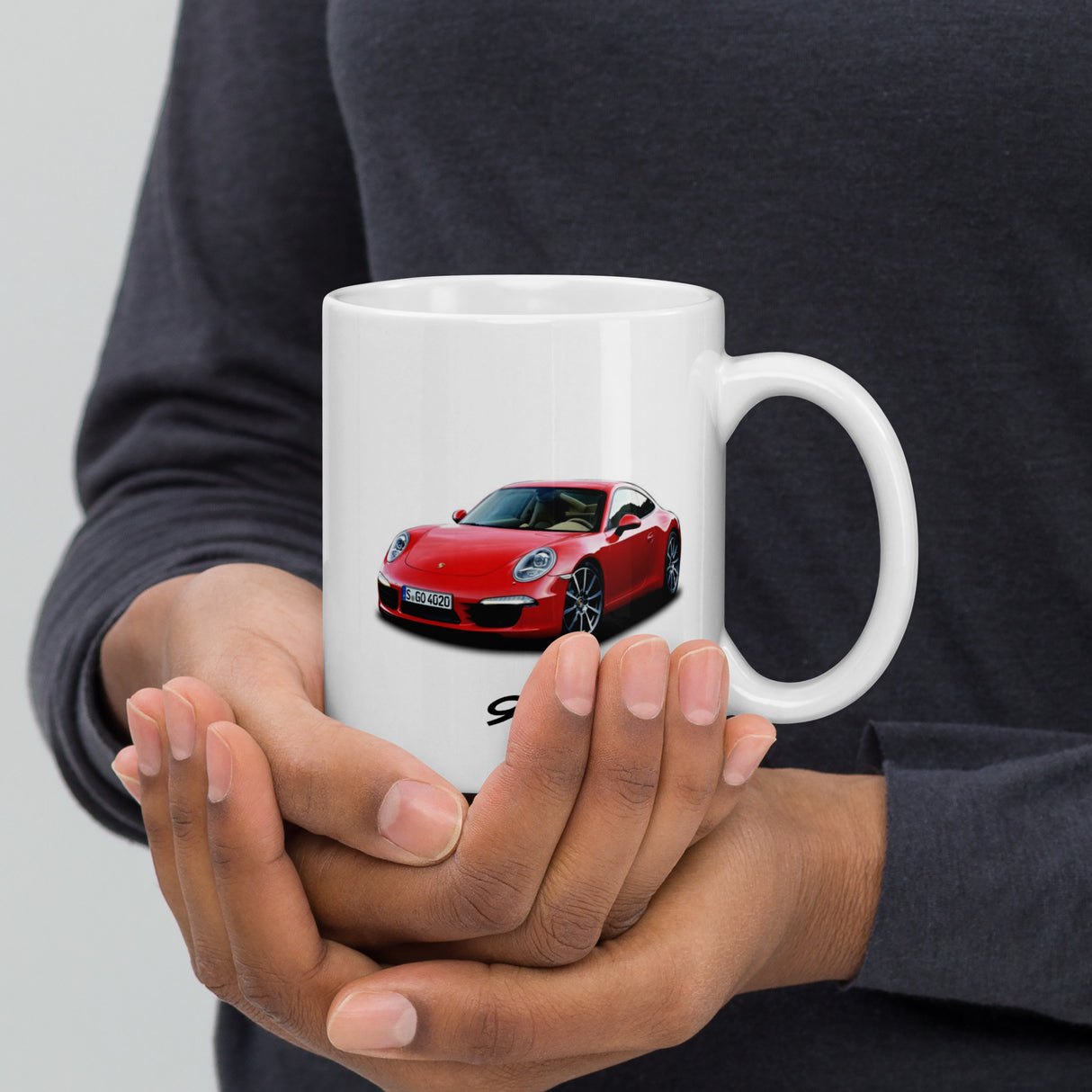 911 Edition White Glossy Mug – For the Porsche Lover