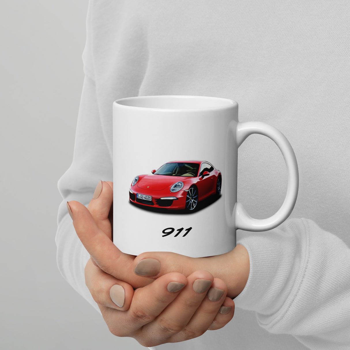 911 Edition White Glossy Mug – For the Porsche Lover