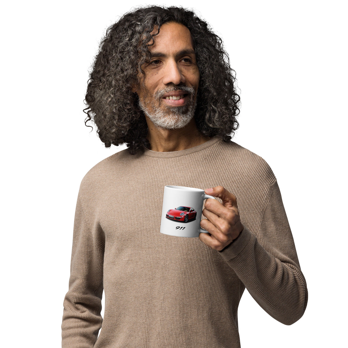 911 Edition White Glossy Mug – For the Porsche Lover