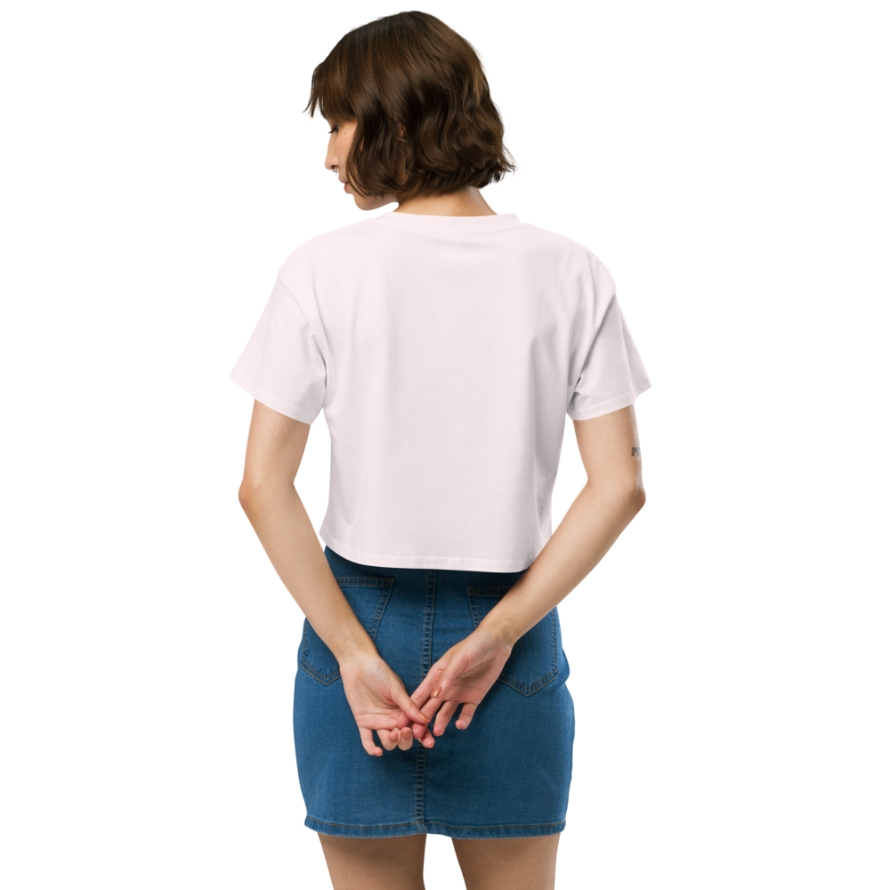 Hot Flushes, Cold Drinks Women's Pink Crop Top - For the Menopause Warrior
