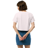 Hot Flushes, Cold Drinks Women's Pink Crop Top - For the Menopause Warrior